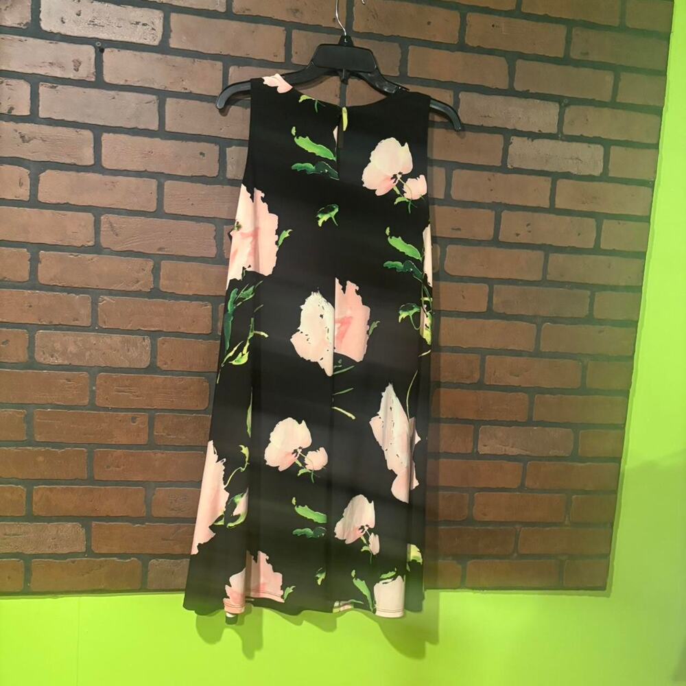 Anne klein black floral midi dress - Picture 5 of 5